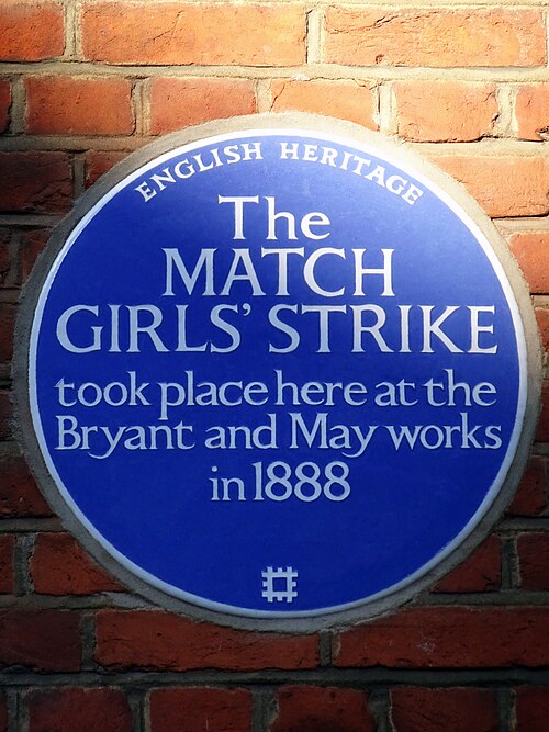 1888 legen die Arbeiterinnen bei Bryant & May die Arbeit nieder